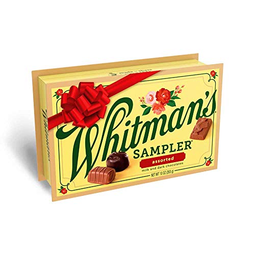 Whitman’s Sampler Assorted Chocolates Holiday Sampler, 10 Ounce (22 Pieces)